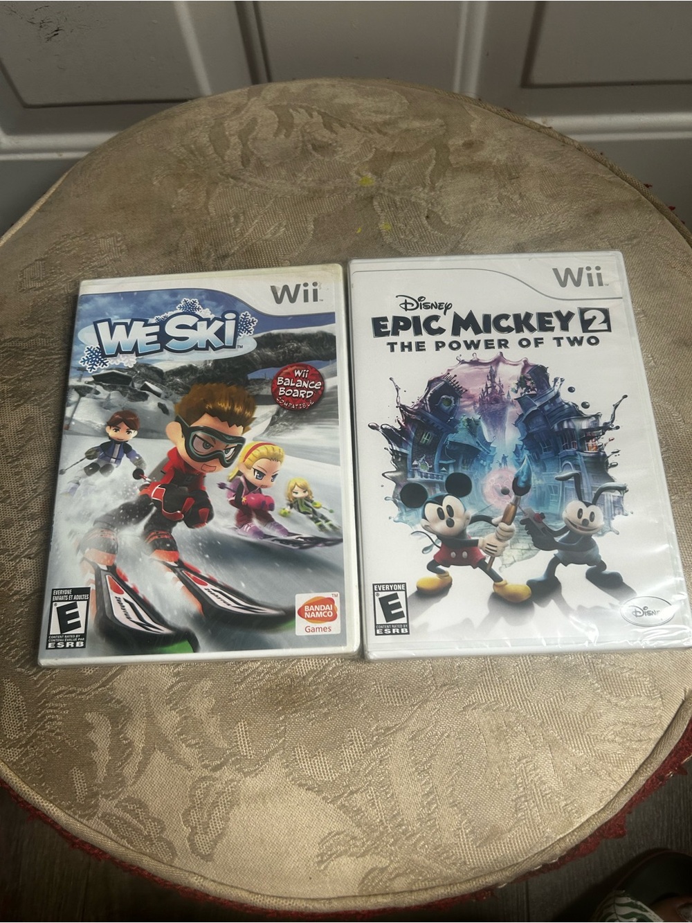 Nintendo Wii Game Bundle — We Ski & Disney Epic Mickey 2 (White)